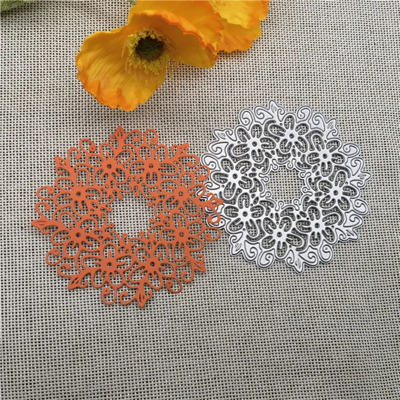 Sdrawing Circle lace Metal Cutting Dies Stencils For Card Making Decorative Embossing Suit Paper Cards Stamp DIY