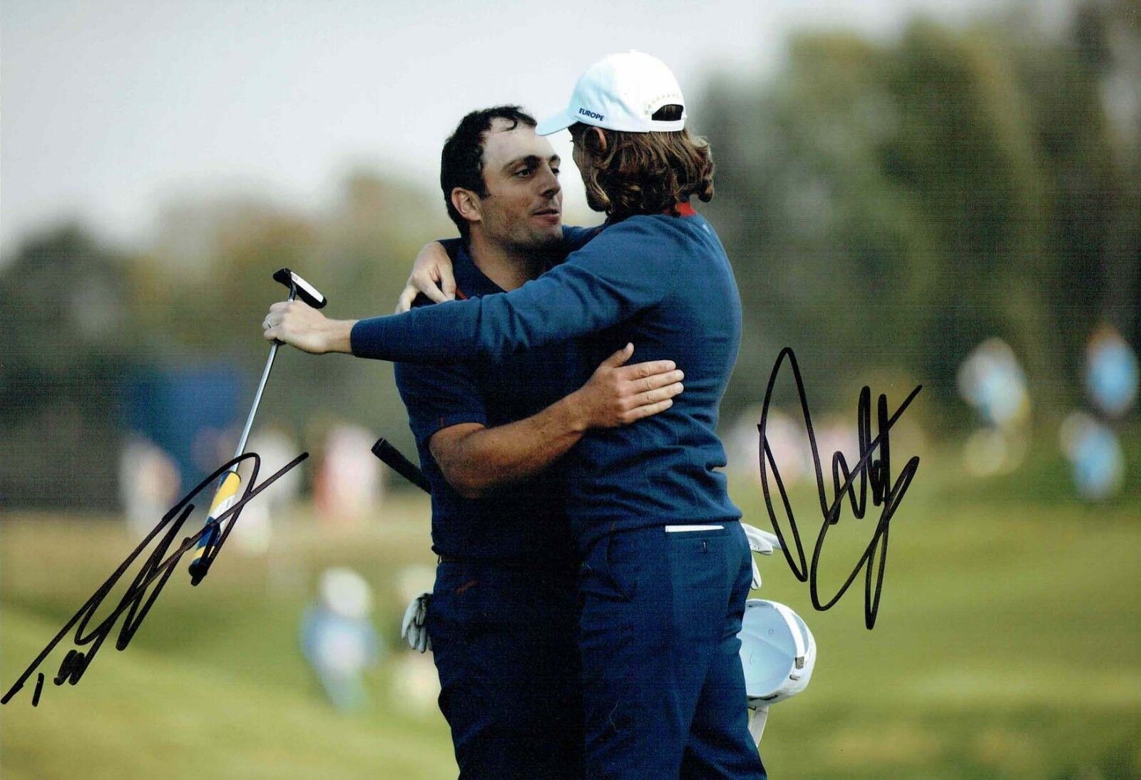 Tommy FLEETWOOD & Francesco MOLINARI Signed Autograph Photo Poster painting 5 GOLF AFTAL COA