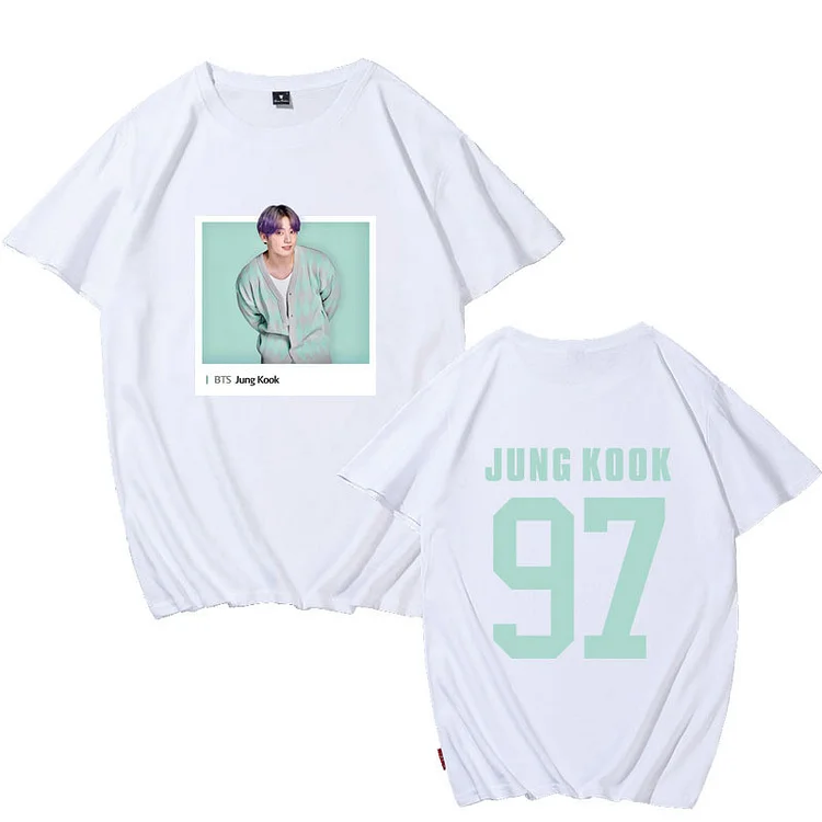 BTS Photo JUNGKOOK Candy Color T-shirt