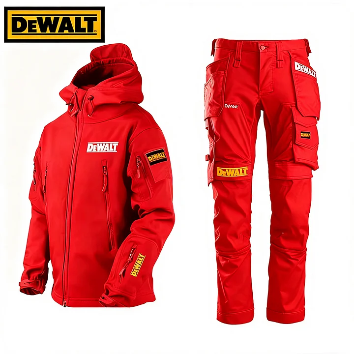 Kurtka i spodnie DEWALT&reg;, wodoodporne i wiatroszczelne, idealne na zimę