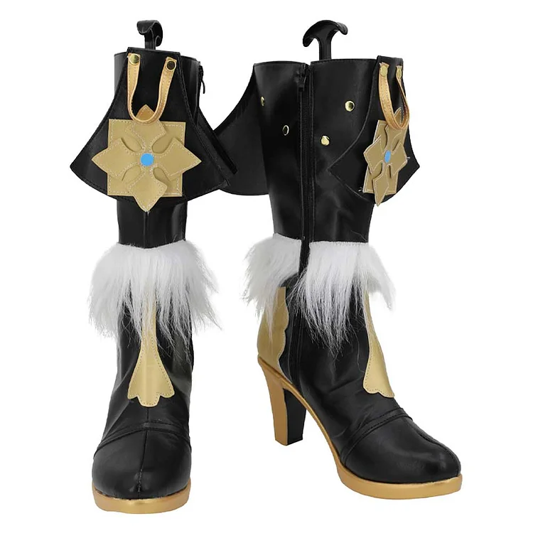 Genshin Impact Collei Black Shoes Boots Cosplay Accessories Halloween Props