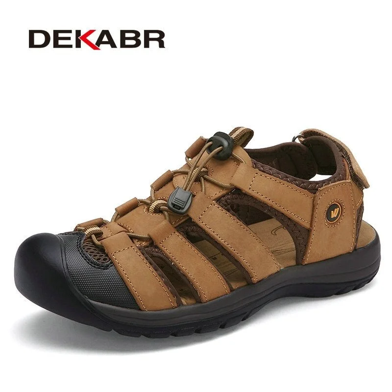 DEKABR Summer Sandals Men's Sneakers Men Slippers Flip Flops Casual Shoes Beach Outdoor Breathable Sandalias Fashion Men Shoes