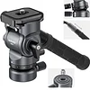 NEEWER GM27 Hydraulic Damping Pan Head Aluminum Alloy Rocker Handle Base Tripod Panoramic Photography Camera Micro Single Mobile Phone Slide Rail Bracket Monopod Arca Aka Quick Release Plate
