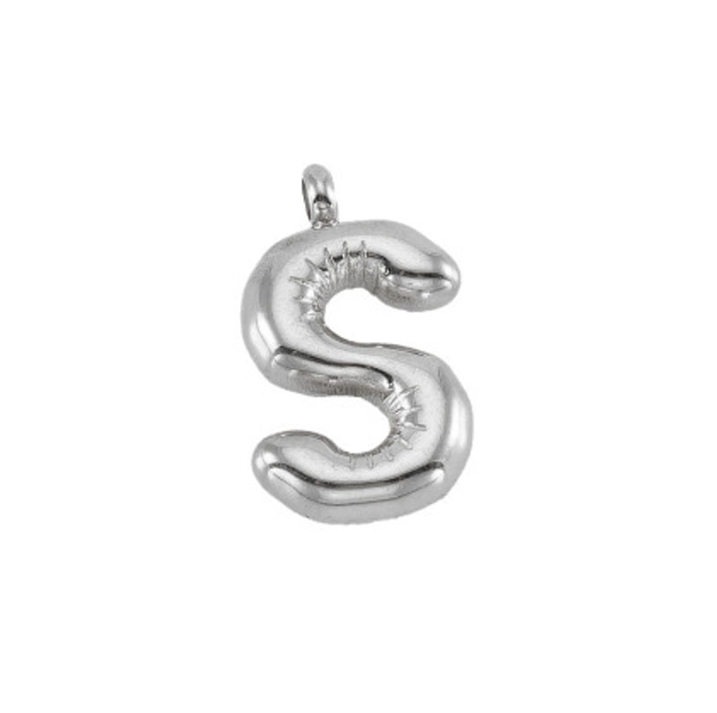2 Pieces 24mm 304 Stainless Steel Letter Pendant Chain