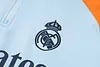 Joyfball 2024/2025 Kids Size Real Madrid Half-Pull Training Suit baby blue Football Shirt 1:1 Thai Quality