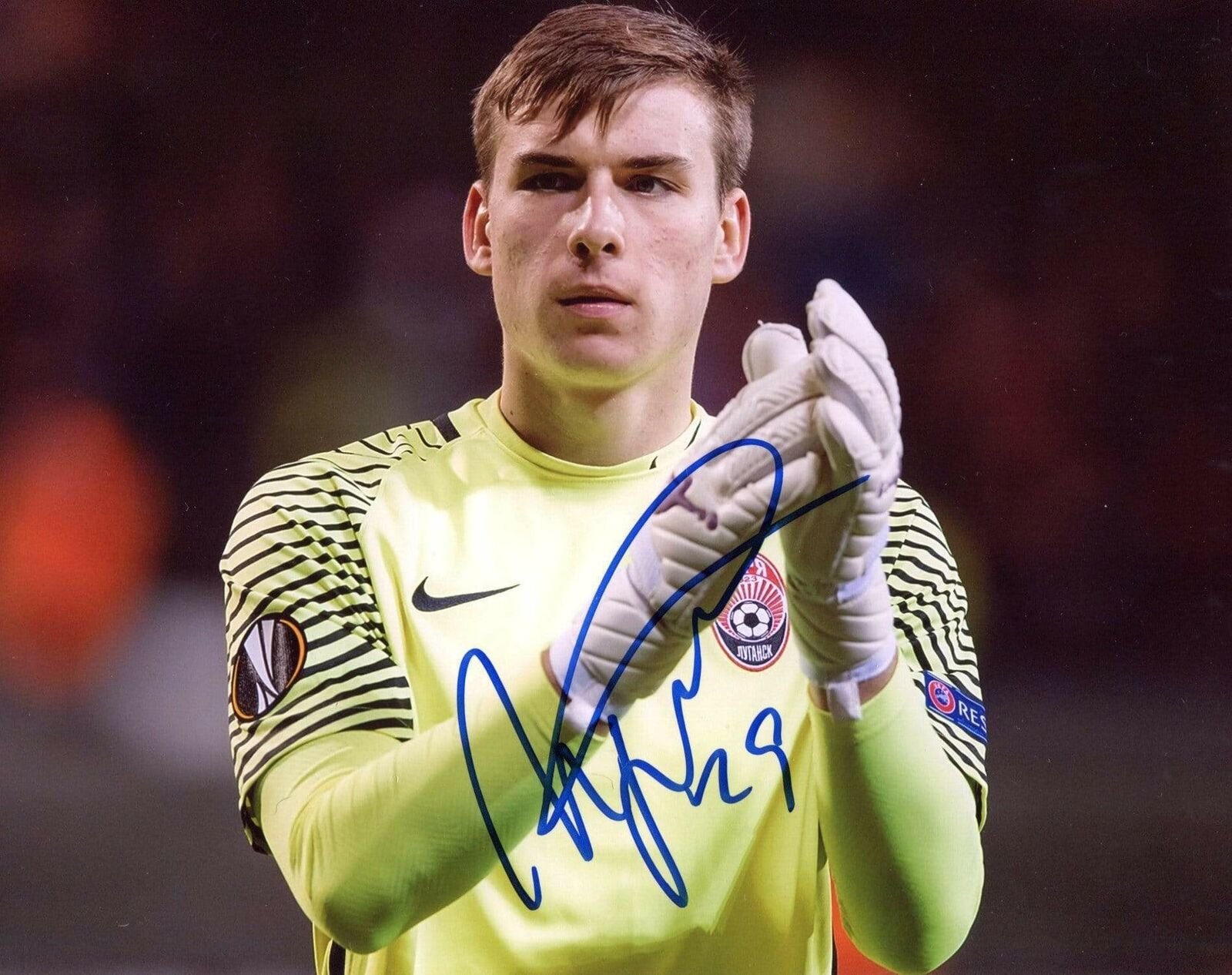 Andriy Lunin SOCCER autograph, In-Person signed Photo Poster painting