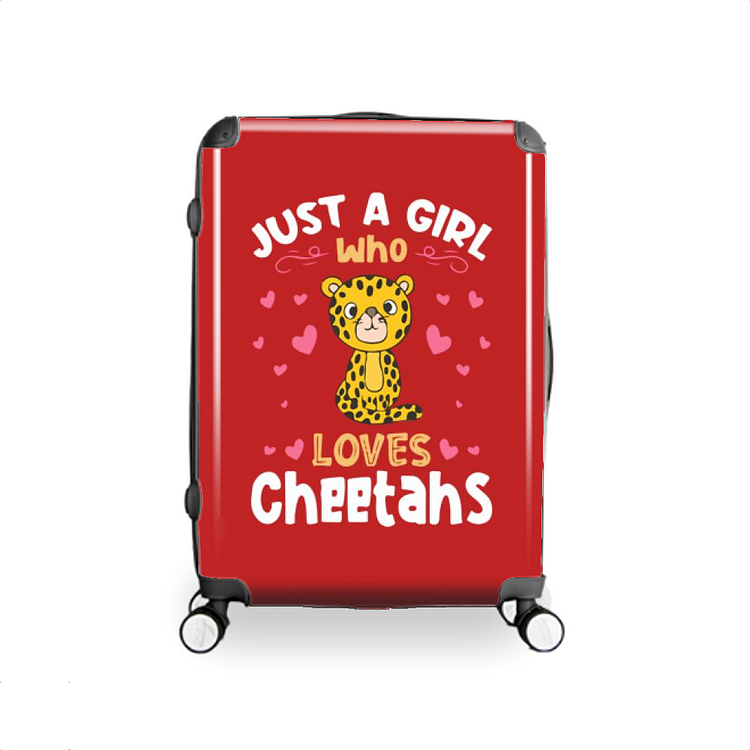 Just a Girl who Loves Cheetahs, Cheetah Hardside Luggage