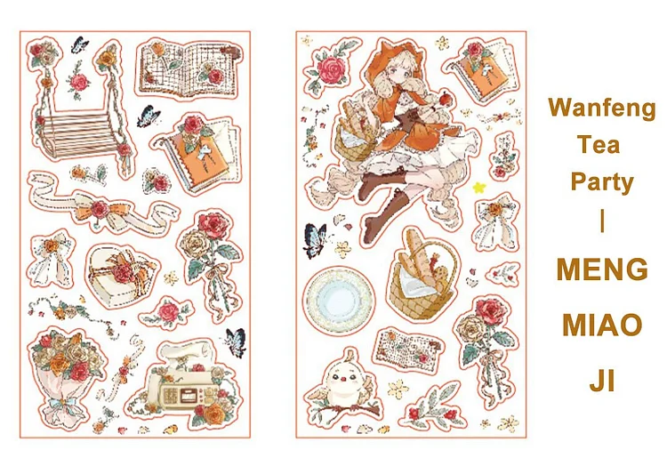 Kawaii Cute Stickers - 200 Sheets Cartoon Girl Indonesia