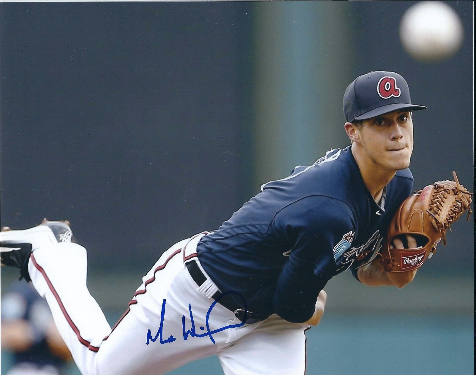 Autographed 8x10 MATT WISLER Atlanta Braves Photo Poster painting - COA