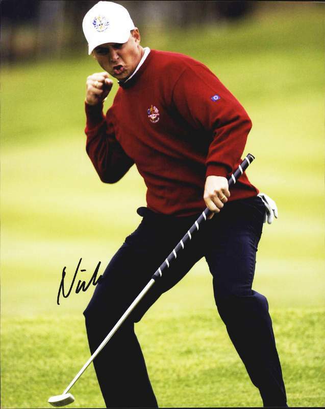 Niclas Fasth authentic signed PGA golf 8x10 Photo Poster painting W/Cert Autographed A0010