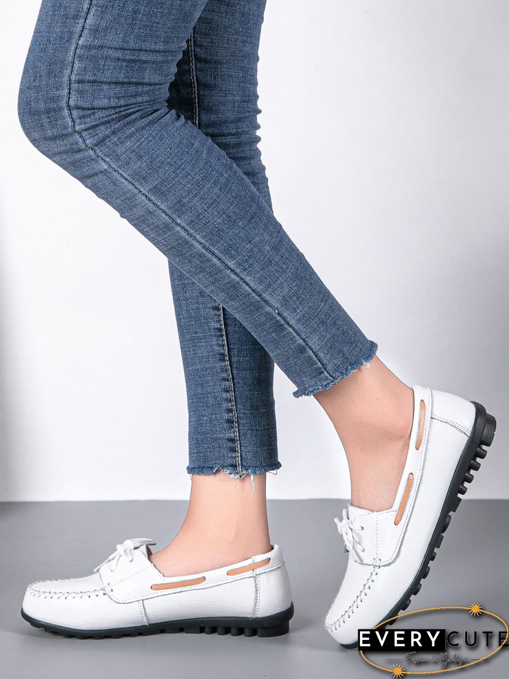 Retro Casual Simple Lace-up Flat Shoes