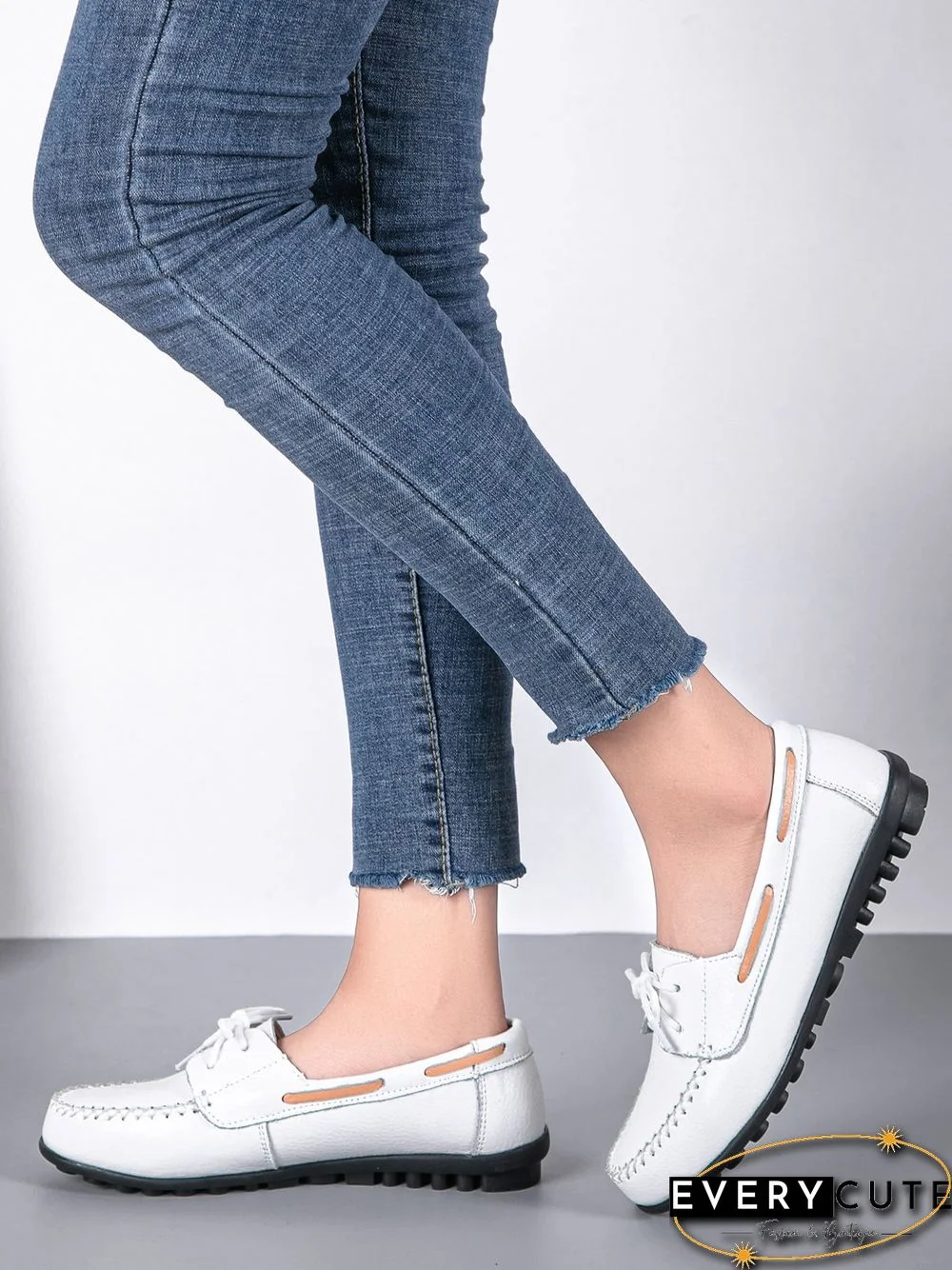 Retro Casual Simple Lace-up Flat Shoes