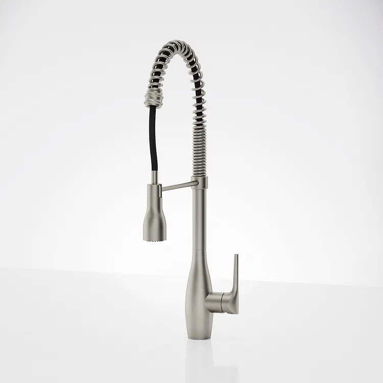 EVERSTEIN Commercial Spring Pull-Down Kitchen Faucet Stainless Steel 