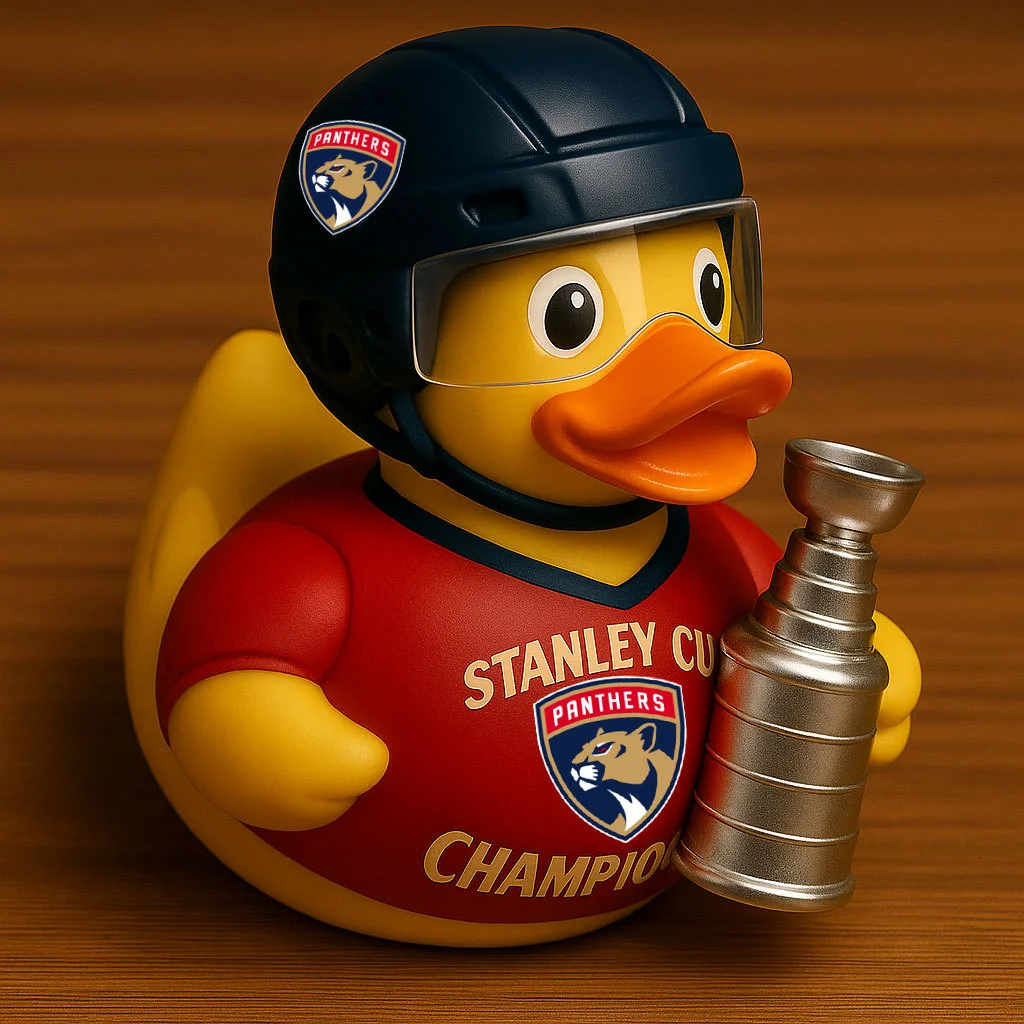 Florida Panthers 2025 Stanley Cup Champion Rubber Duck