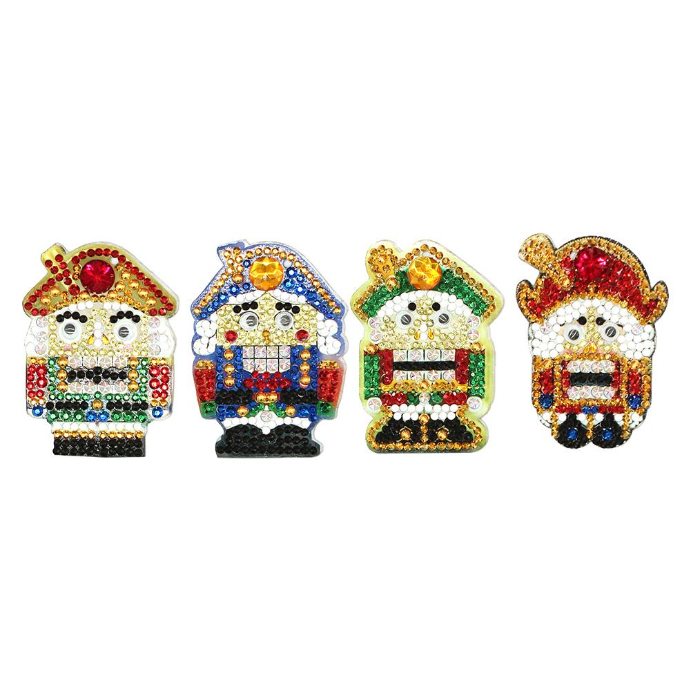 

4pcs Soldier-DIY Creative Diamond Keychain, 501 Original