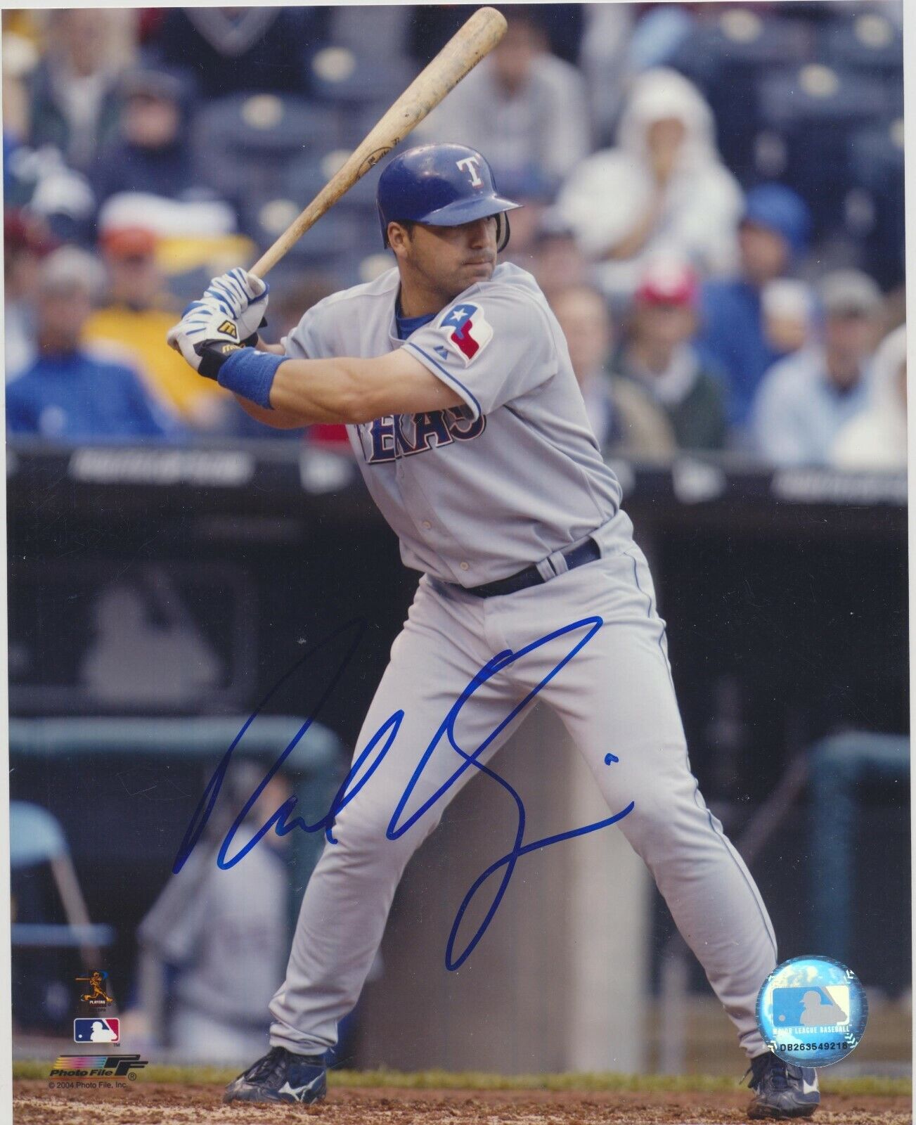 Rod Barajas autographed 8x10 Texas RangersC479