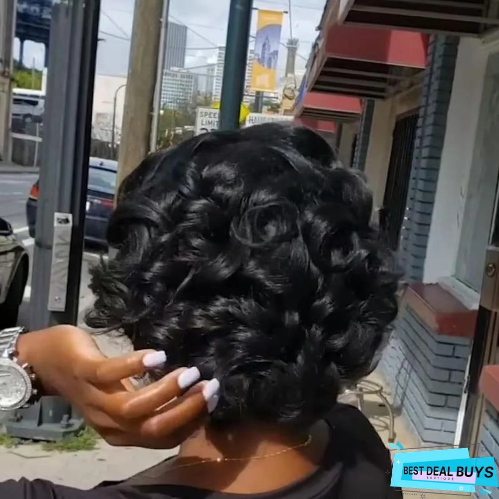 Wig Rose Net Partial Distribution Female Wig Set