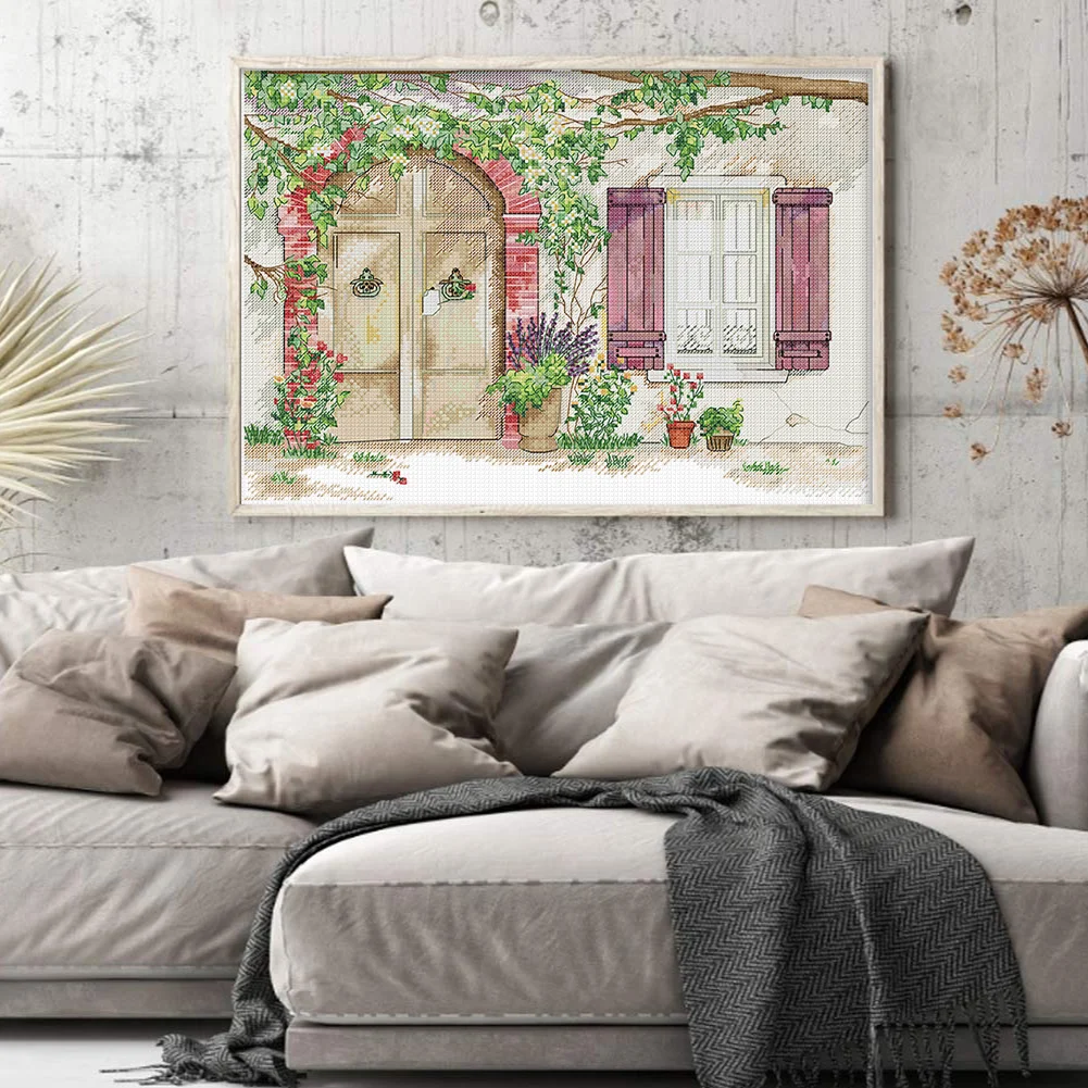 14CT Full Counted Cross Stitch - Garden(Canvas|43*32CM)