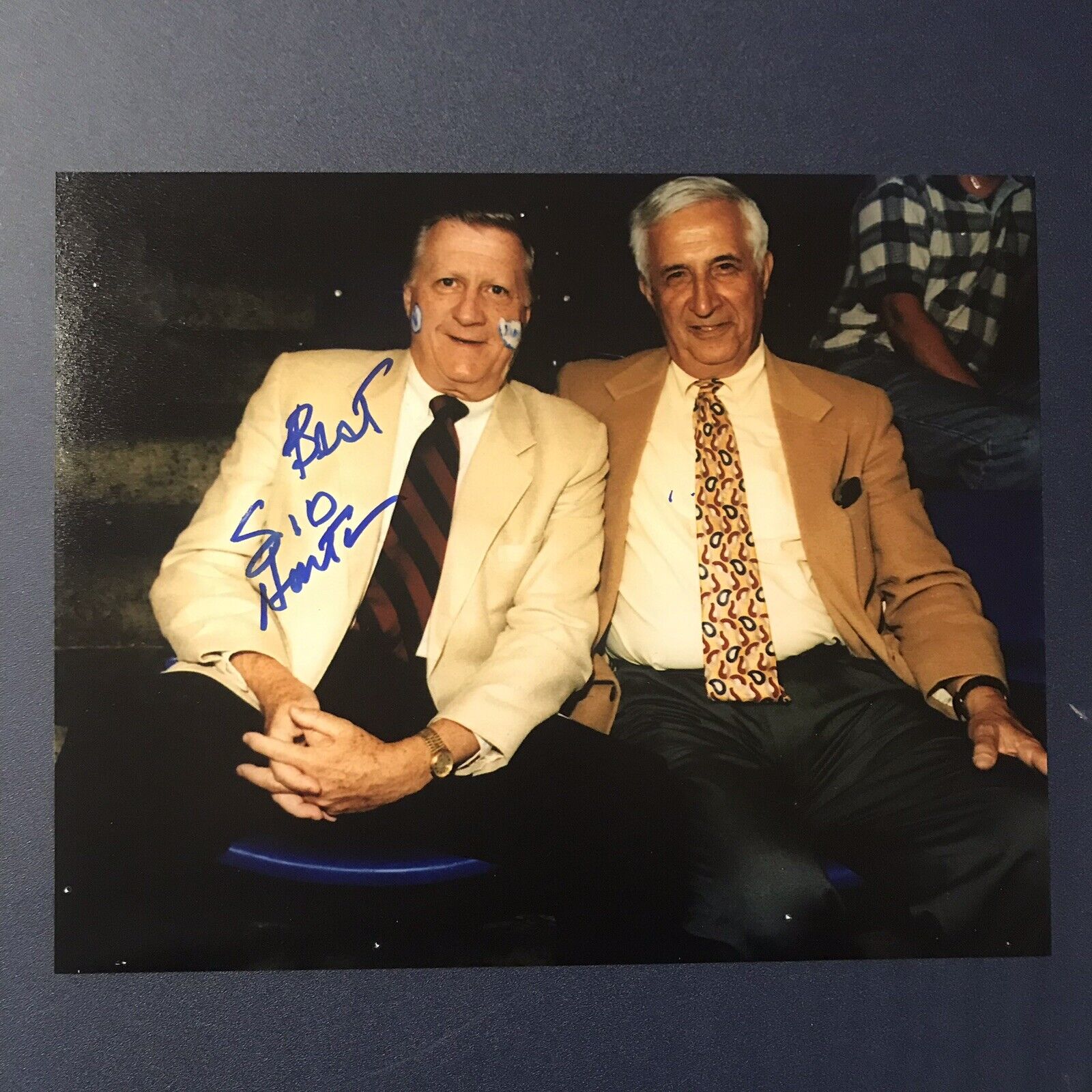 SID HARTMAN SIGNED 8x10 Photo Poster painting MINNESOTA JOURNALIST AUTOGRAPHED LAKERS GM COA