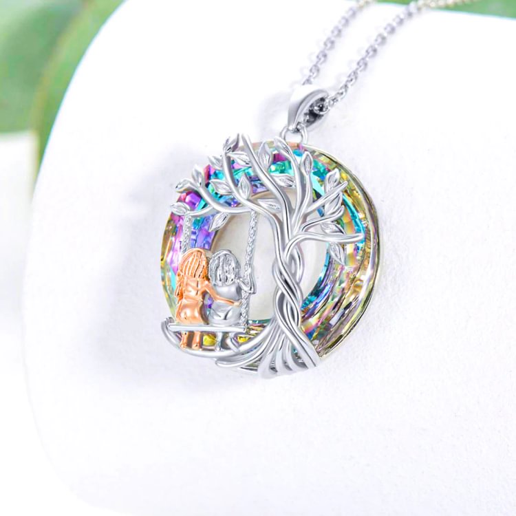 For Friend - S925 Thank You for Being My Unbiological Sister Tree of Life Sisters Necklace