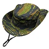 Camo Boonie Hat for Men Women, Military Tactical Wide Brim Bucket Hats, UPF50+ Jungle Sun Cap for Fishing Hunting Safari