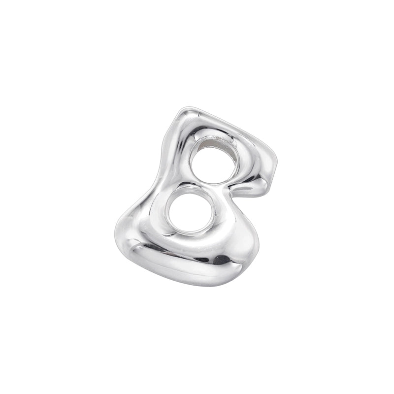 1 Piece 21mm Copper 18K Gold Plated Letter Beads