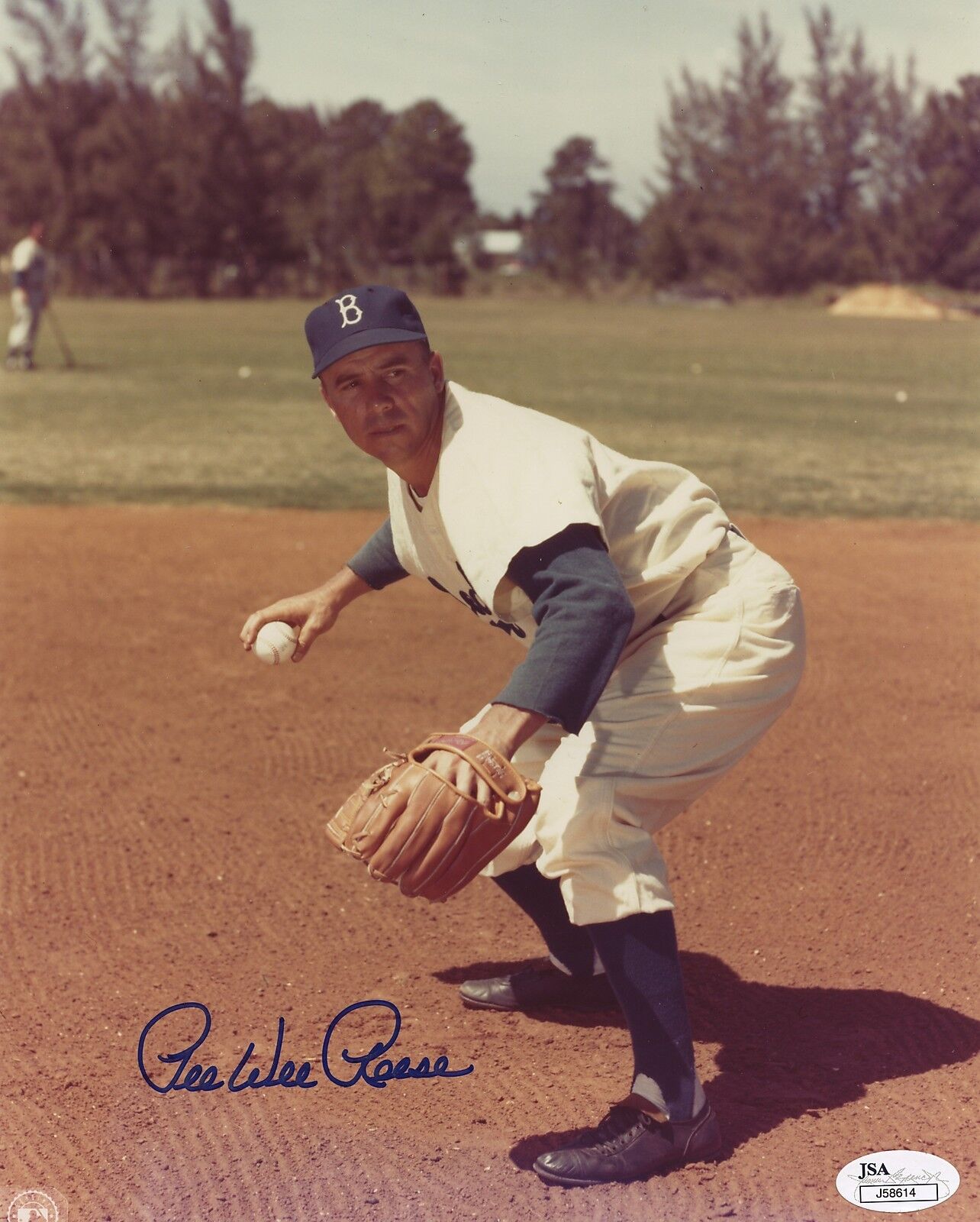 Pee Wee reese 8x10 Signed/Autograph/Auto JSA Authenticated Dodgers