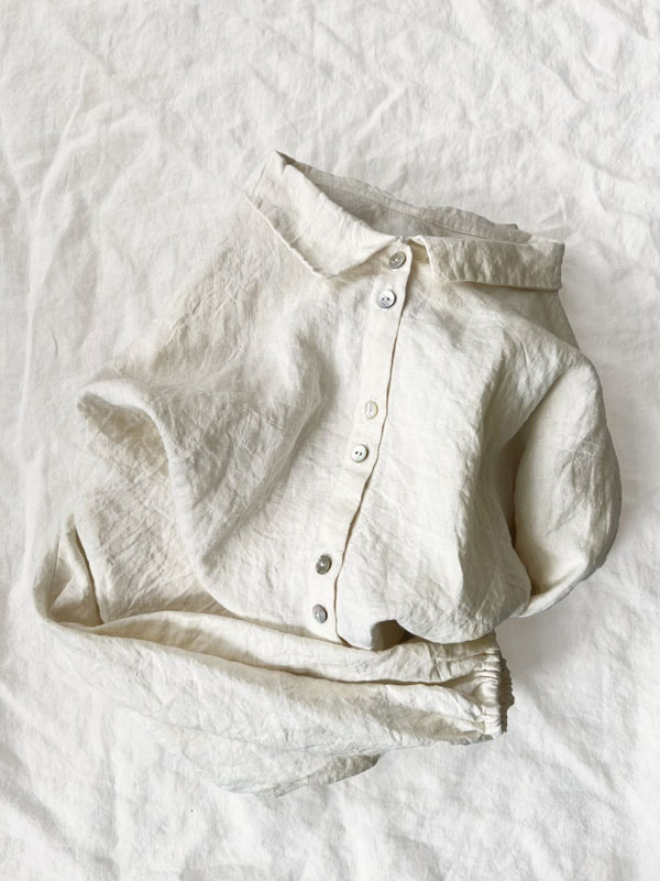 Cotton and Linen Comfortable Breathable Ladies Shirt tjj Shicloths