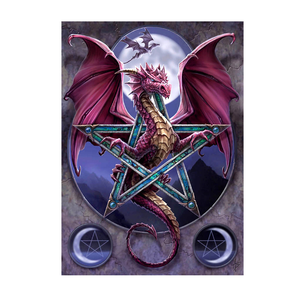 

Dragon - 11CT Stamped Cross Stitch - 40*50CM, 501 Original