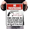 No Trespassing - Vintage Metal Signs - 30*40cm - Warning