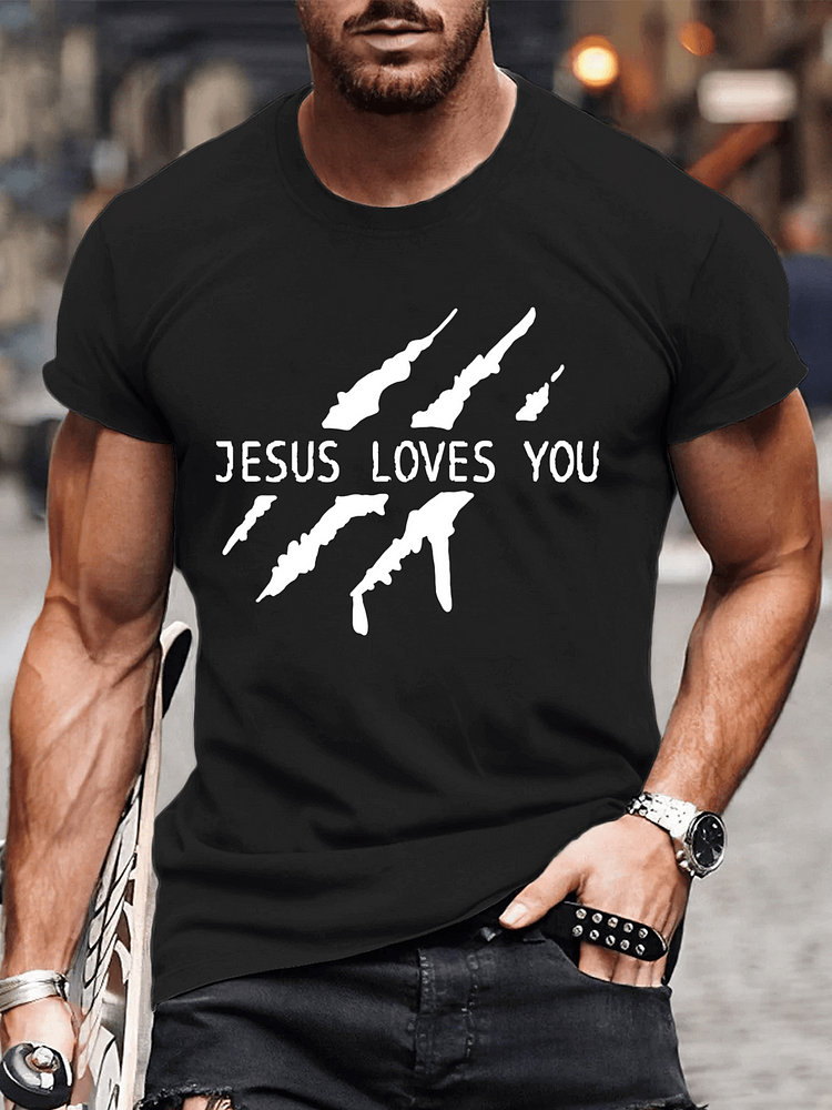 Jesus Loves You Men's T-Shirts - 2