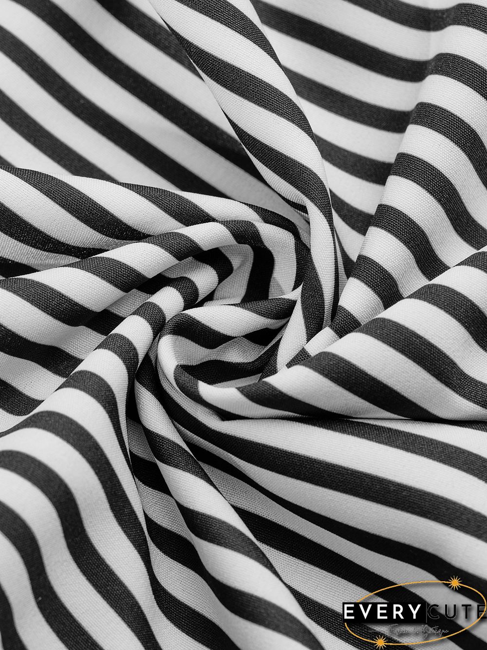 Neck Short Sleeve Cotton-Blend Weaving Dress