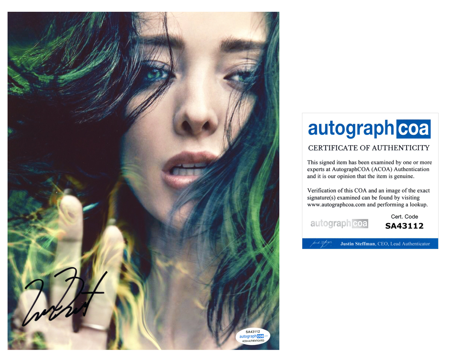 Emma Dumont Signed Autographed 8x10 Photo Poster painting Polaris The Gifted Actress ACOA COA