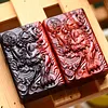 Rosewood and sandalwood kerosene-carved Pixiu lighter for attracting wealth