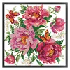 (Stamped/Counted) Peony Attracts Butterfly-14CT Cross Stitch 37*37cm/14.57*14.57in