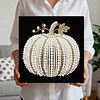 Pumpkin DIY Pearl Art Diamond Painting Kit for Adult Home Decor 25x25cm With Frame