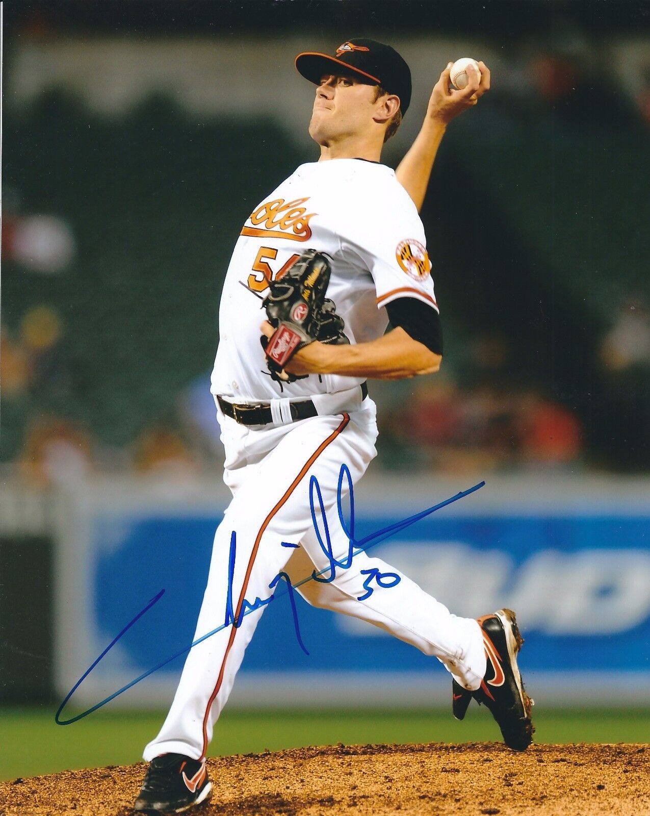 Autographed CHRIS TILLMAN Baltimore Orioles 8x10 Photo Poster painting - COA