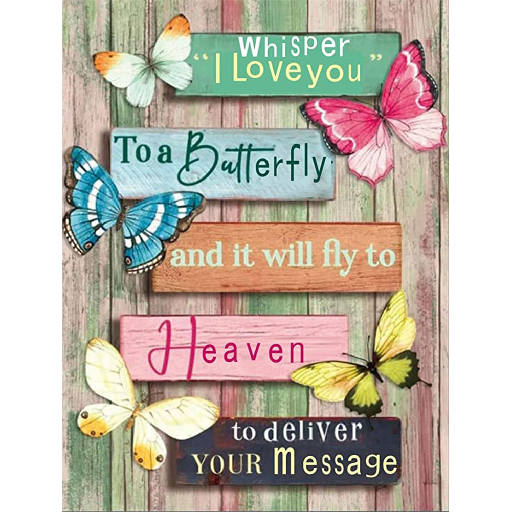 

Butterfly - Round Drill Diamond Painting - 30*40CM, 501 Original