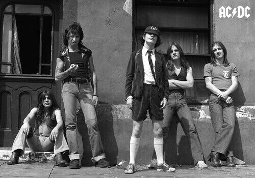 ACDC POSTER BAND WITH BON 1 - HIGH GLOSS Photo Poster painting POSTERS - INSERTS FOR FRAMING