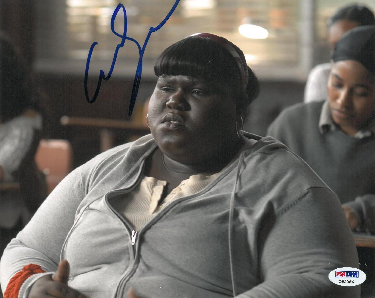 Gabourey Sidibe Signed Precious Authentic Autographed 8x10 Photo Poster painting PSA/DNA #P92086