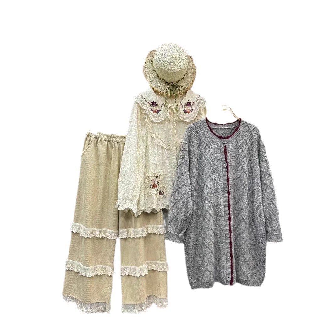 Chicfifth Sweater Women Winter Long Sleeve High Quality Autumn Vintage Top Knitted Cardigan