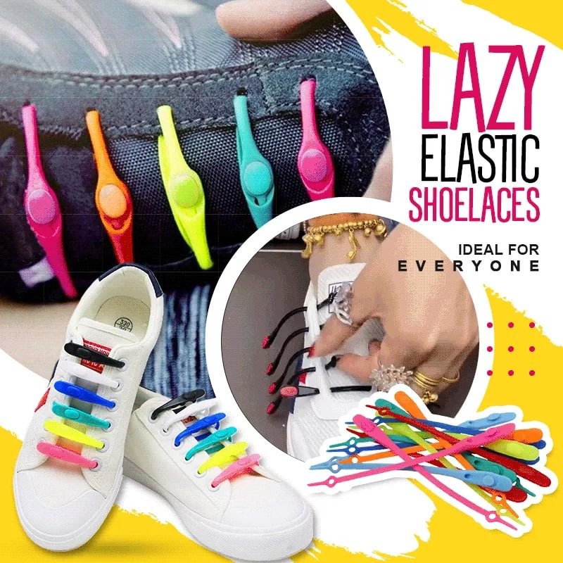 (🔥Early Summer Hot Sale-50% OFF)Lazy Elastic Shoelaces(14 pcs)