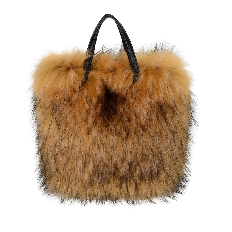 New Imitation Raccoon Fur Fur Plush Bag Women’s Bag Furry Personalized Design Handbag