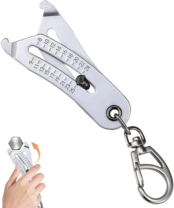 🔥Hot Sale 49% Off🔥Pocket Keychain Nut/Bolt Size Finder Caliper 