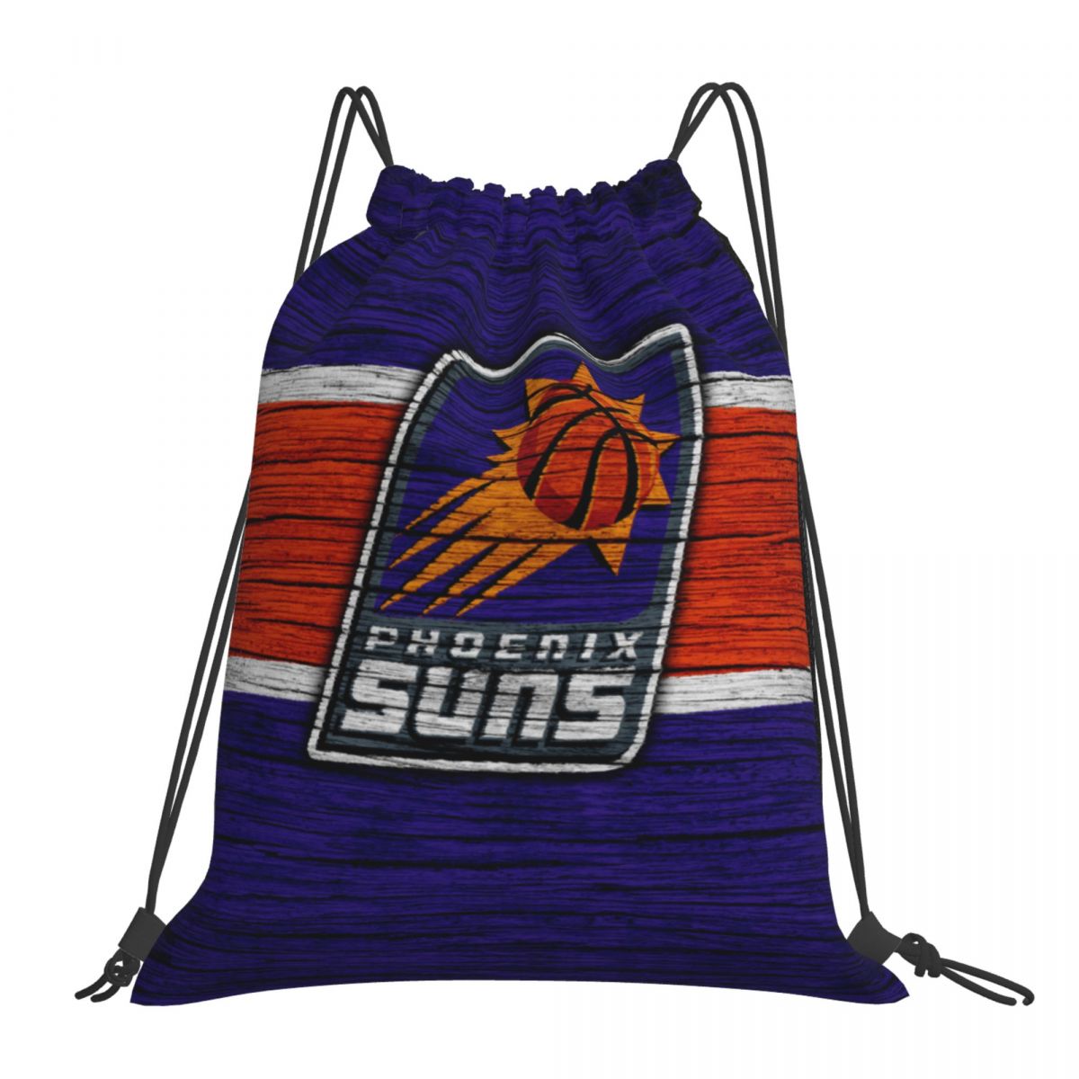 Phoenix Suns NBA Wooden Texture Foldable Sports Gym Drawstring Bag