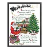 Merry Christmas-14CT Stamped Cross Stitch 32*45cm/12.6*17.72in(Brand)
