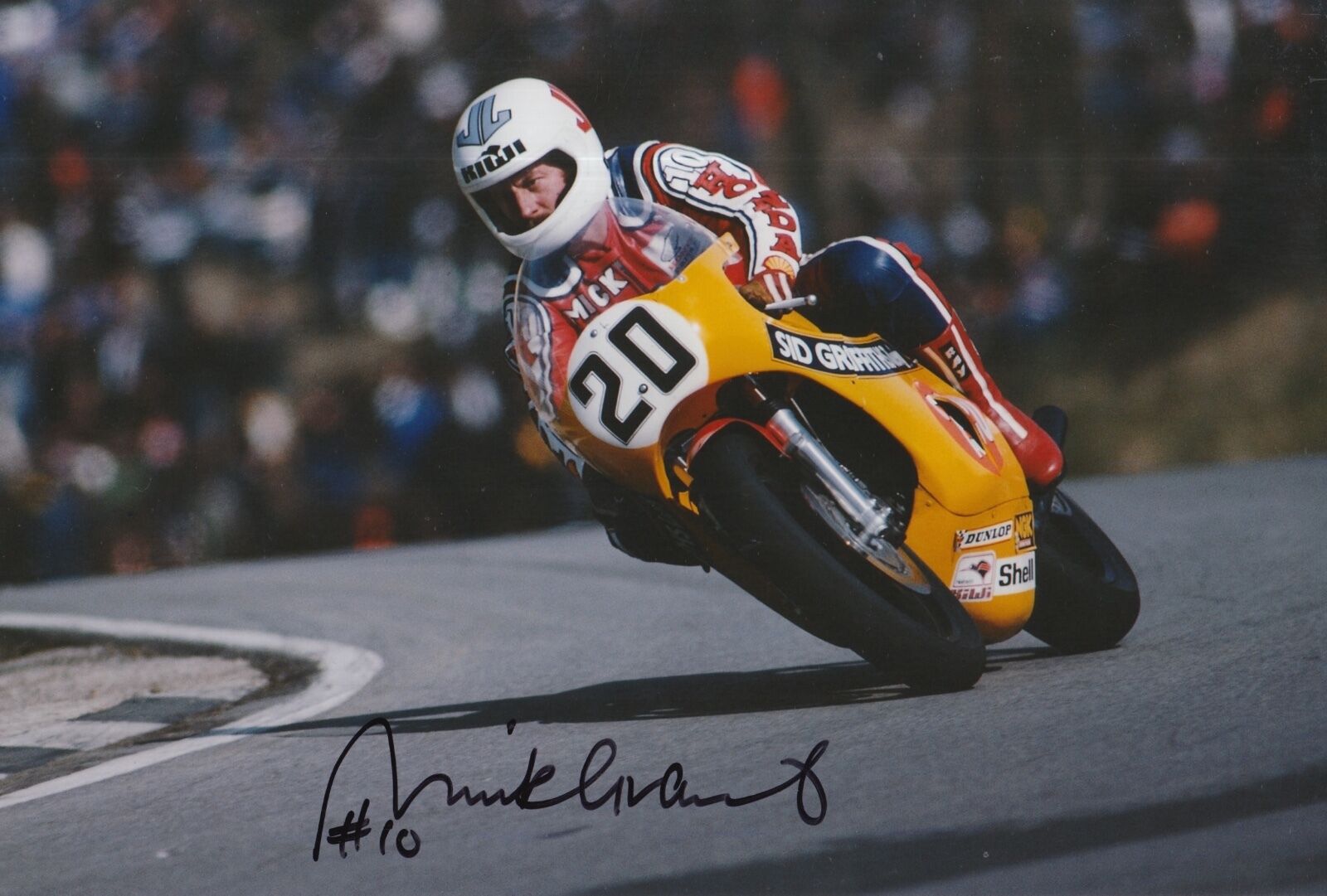 Mick Grant Hand Signed Photo Poster painting 12x8 Honda MotoGP 3.