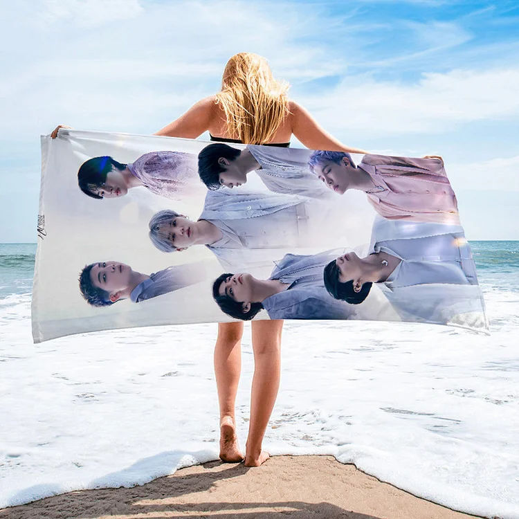 BTS Proof Print Beach Bath Towel