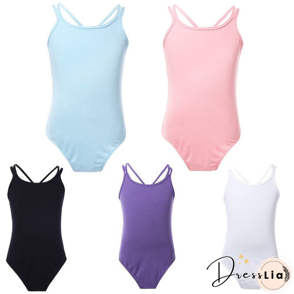 Ballet Leotards Cotton Ballet Dress Camisole Girls Ballet Dance Dancewear Gymnastics Leotard Strap Ballet Leotard Dress