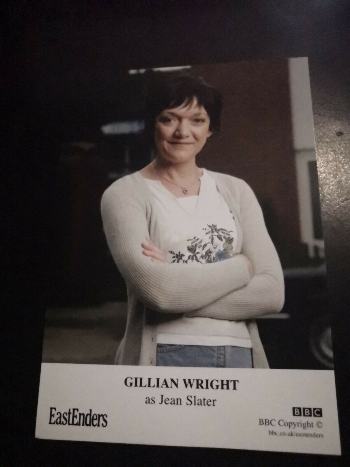 EASTENDERS UNSIGNED CAST CARD OF GILLIAN WRIGHT